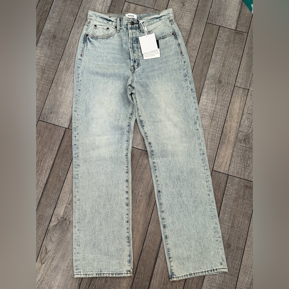 NEW! PISTOLA CASSIE SUPER HIGH RISE STRAIGHT JEAN - BRAMBLE
